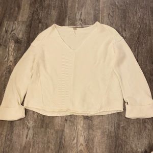 Free People cream sweater